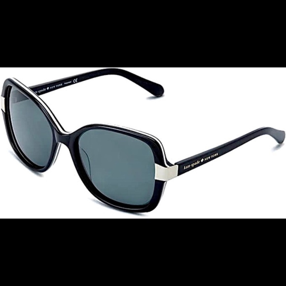 NWOT! ♠️ Kate Spade Sunglasses in Black & Ivory